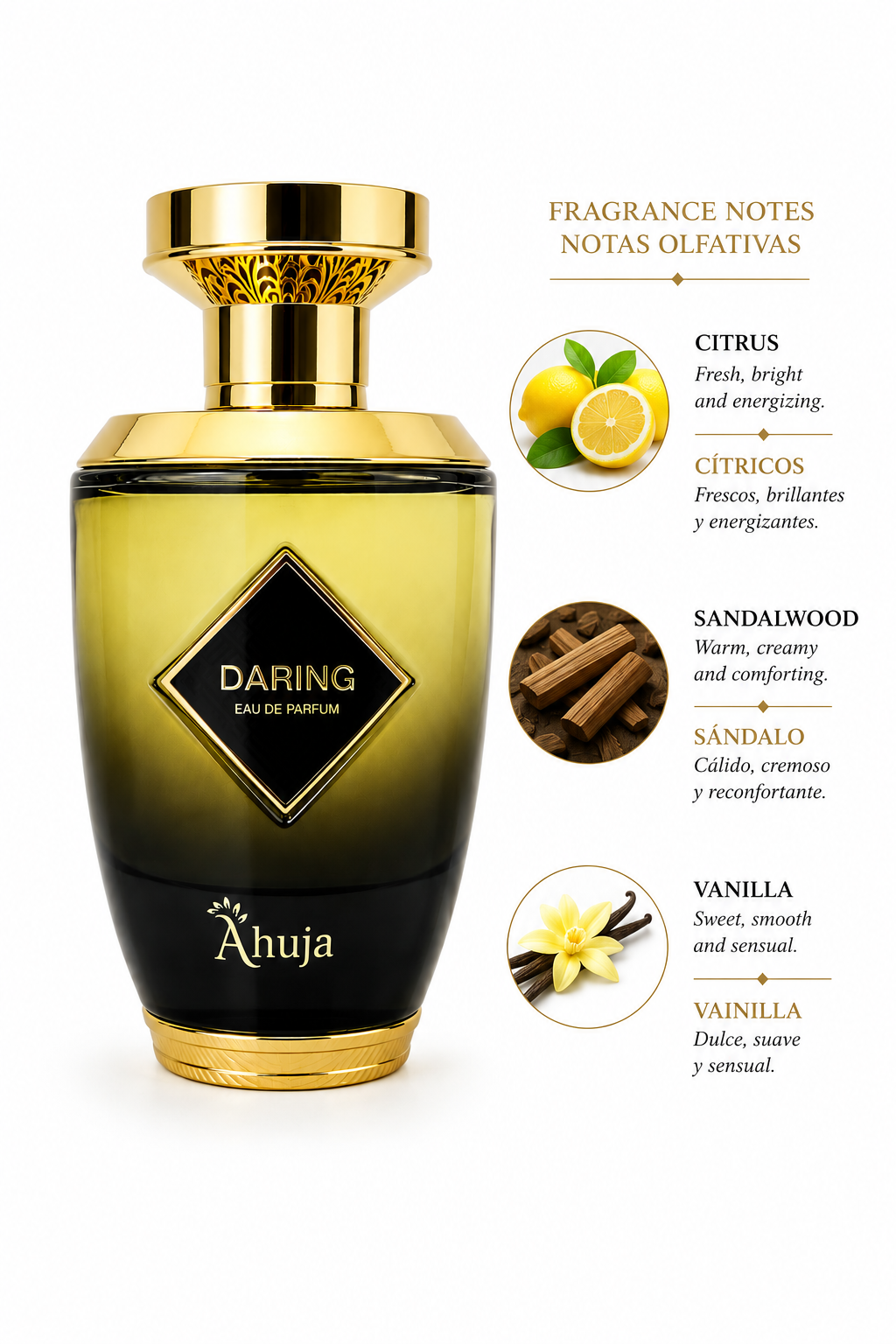 Ahuja Daring Men's Perfume (35% Essential Oils)