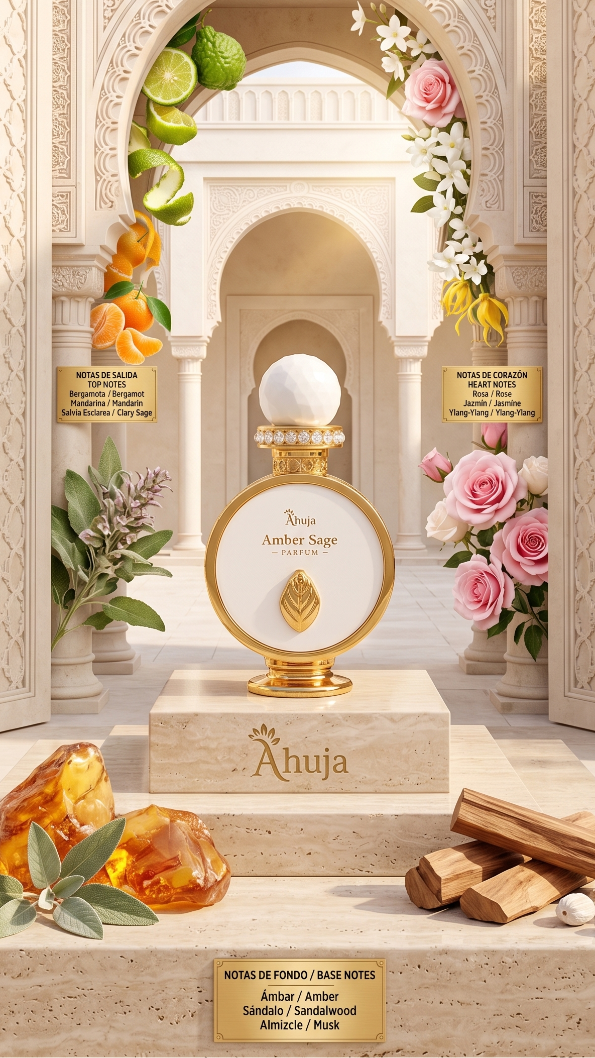 Ahuja Amber Sage Extrait de Parfum - Unisex Fragrance