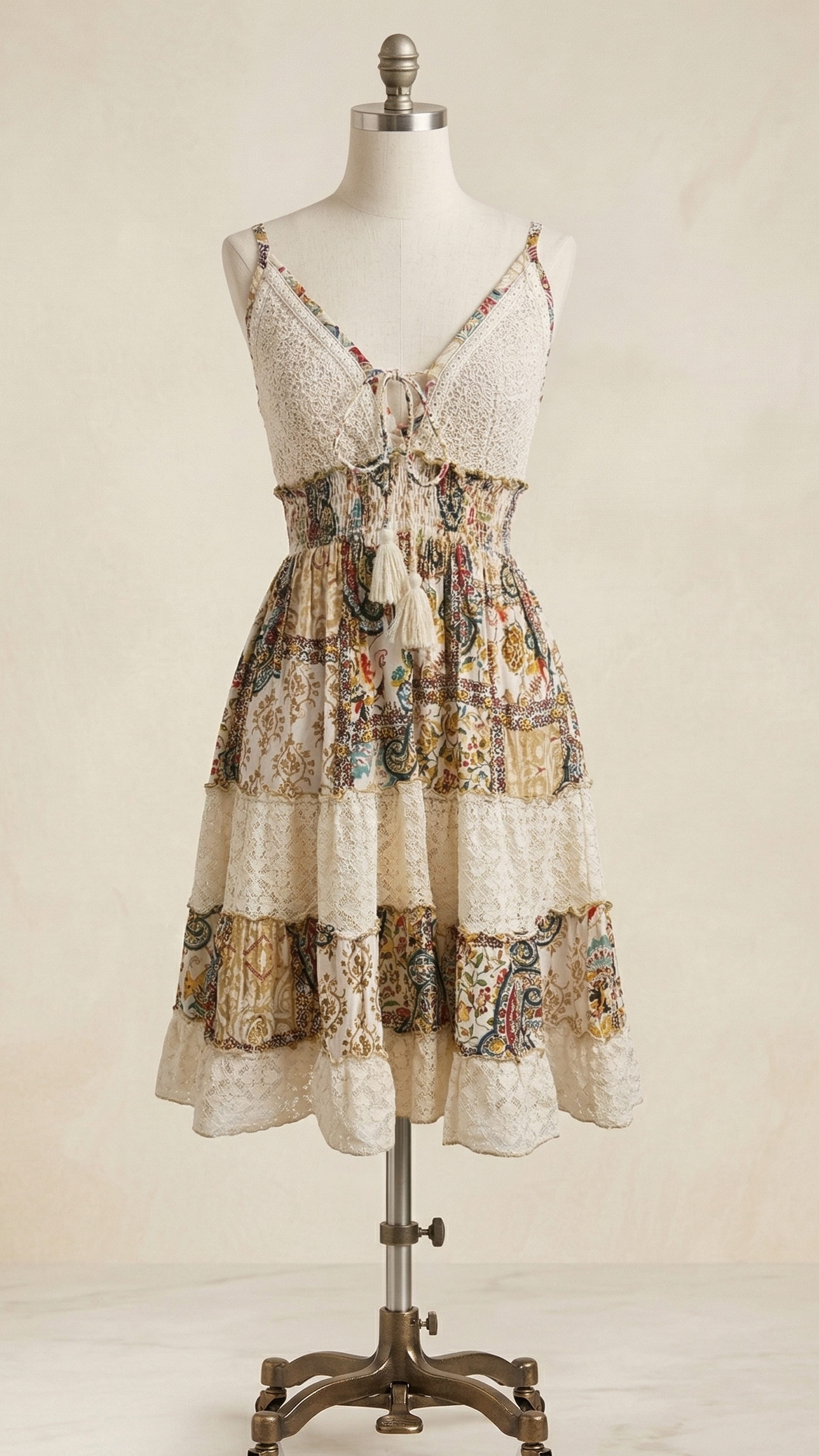 Amber Mosaic' Short Boho Dress ✨