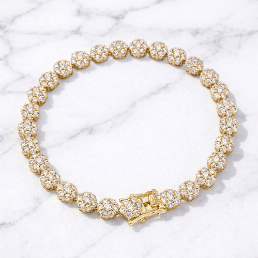 Stunning 5.2mm Tennis Bracelet – Gold Filled & Cubic Zirconia