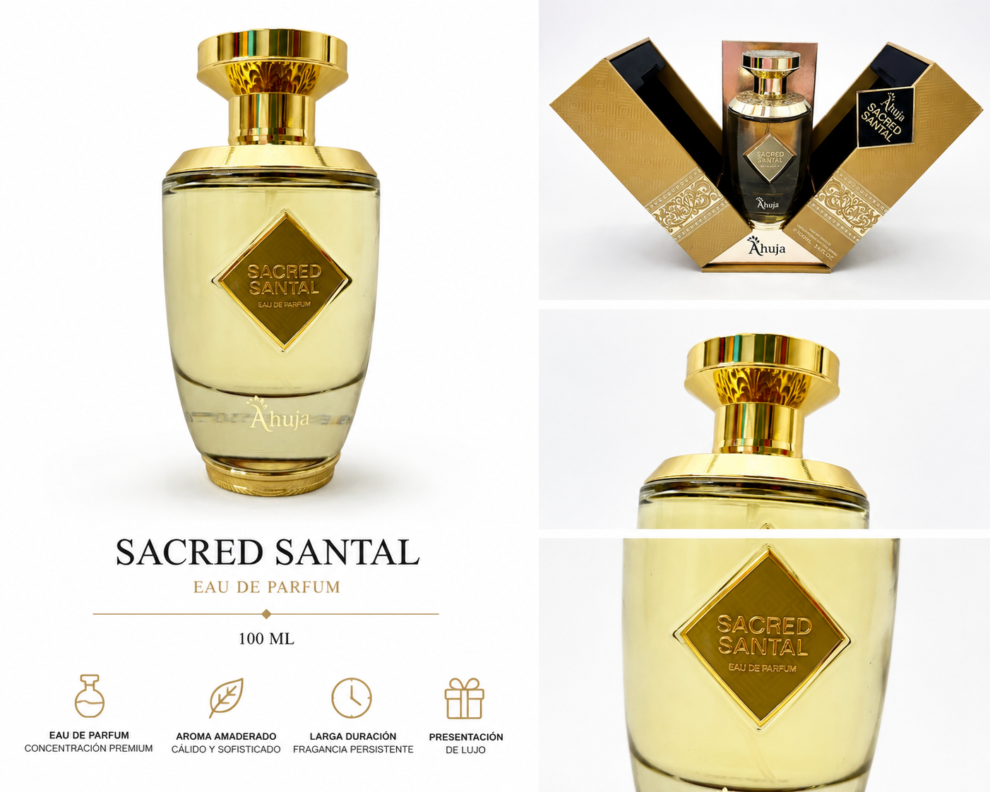 Ahuja Sacred Santal Women's Perfume (35% Essential Oils)