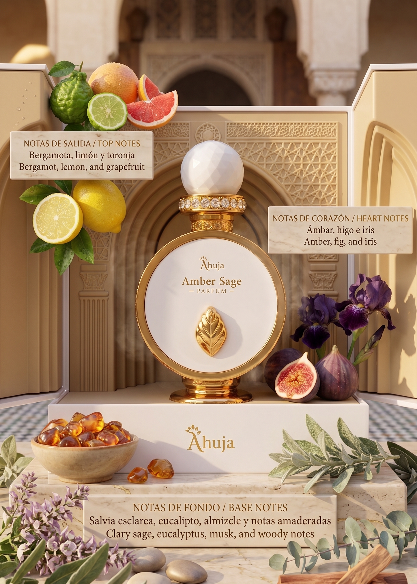 Ahuja Amber Sage Extrait de Parfum - Unisex Fragrance
